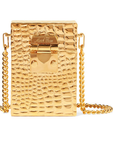 MARK CROSS NICOLE CROC-EMBOSSED GOLD TONE SHOULDER BAG.jpg