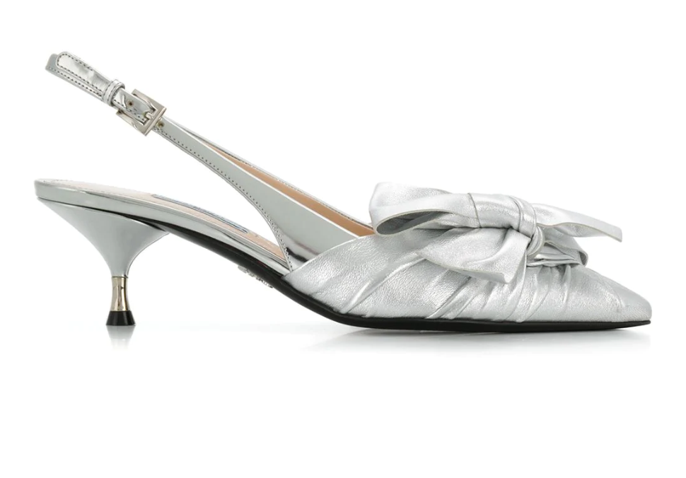 prada kitten heels with bow